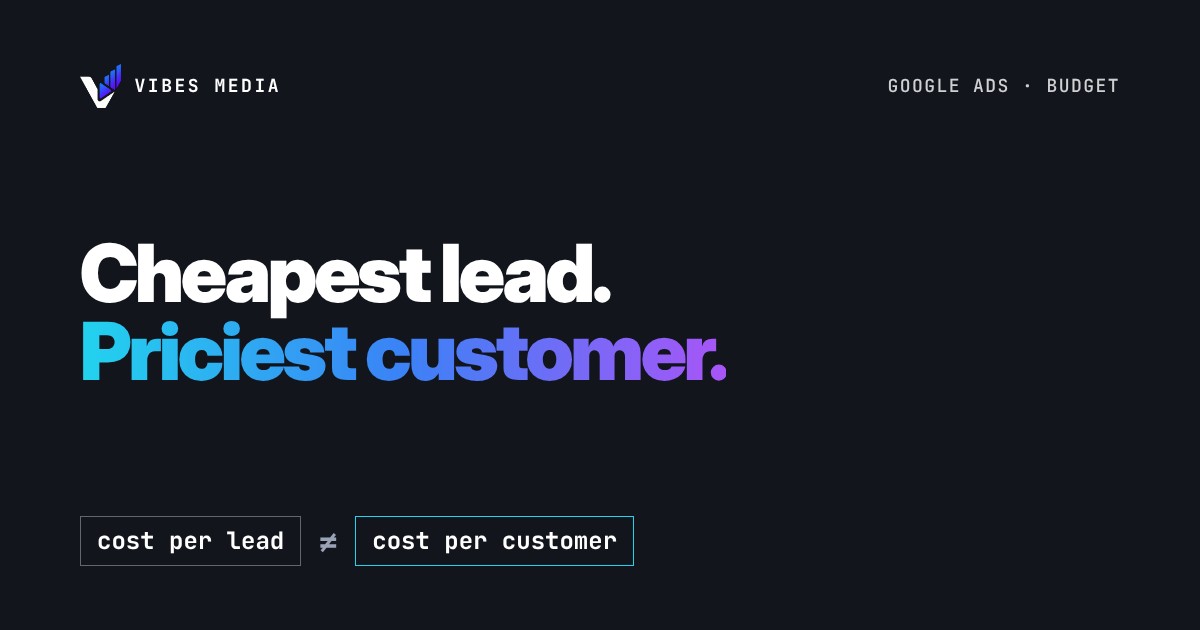 Cheapest lead. Priciest customer.